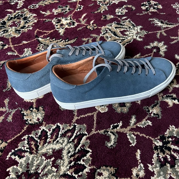 Beckett Simonon Blue Suede Sneakers - Picture 4 of 6